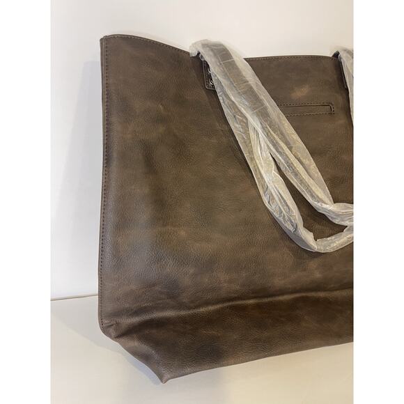 Thirty One Bag Around Town Tote | Chestnut Distressed Pebble | NEW with Tags Bag - Picture 5 of 10